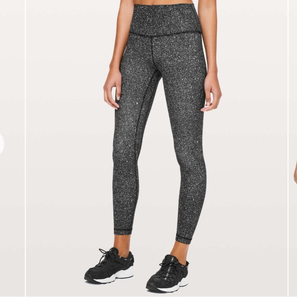 Lululemon Align Printed Splatter Athletic Yoga Leggings Size 4 Athleisure